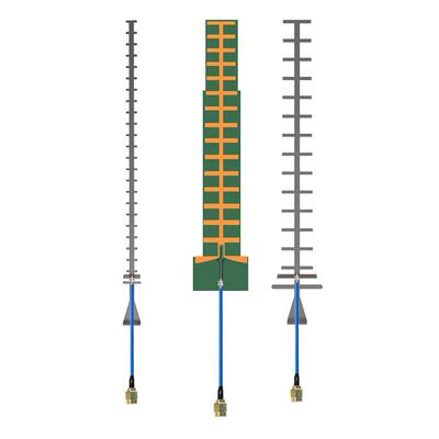 八木1.5G鱼骨2.4G5.8G-18dBi-50W对数高增益定向PCB板功放天线