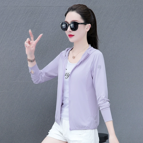 Шелковая летняя одежда для защиты от солнца, небольшая дышащая куртка для матери, тонкий кардиган, городской стиль, подходит для подростков