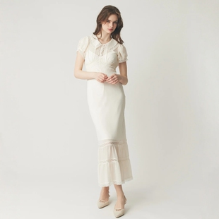 日代 DEICY Chiffon Lace Collar Dress 25AW 雪纺蕾丝领连衣裙