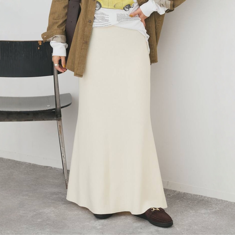 SpickandSpan针织喇叭半身裙