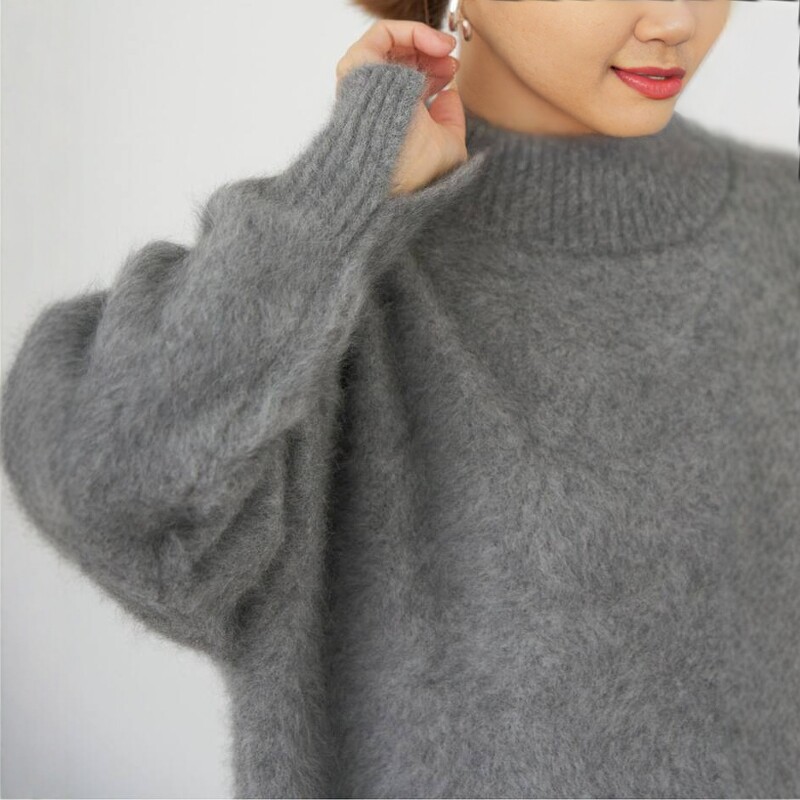 日代 IENA FLUFFY pullover 25AW 狐狸毛貉子毛混毛茸茸针织衫