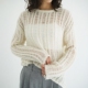 SHAGGY CLANE 日代 TOPS SHEER KNIT 蓬松镂空针织衫 LOOSE 25AW