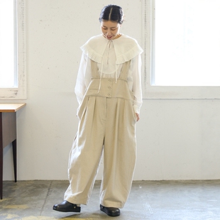 日代 tumugu Fluffy cotton pullover 25AW 蓬松棉荷叶边连帽衬衫