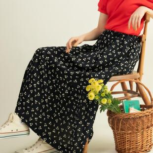 CHILD 25SS WOMAN skirt 樱桃提花双层褶皱半身裙 jacquard 日代
