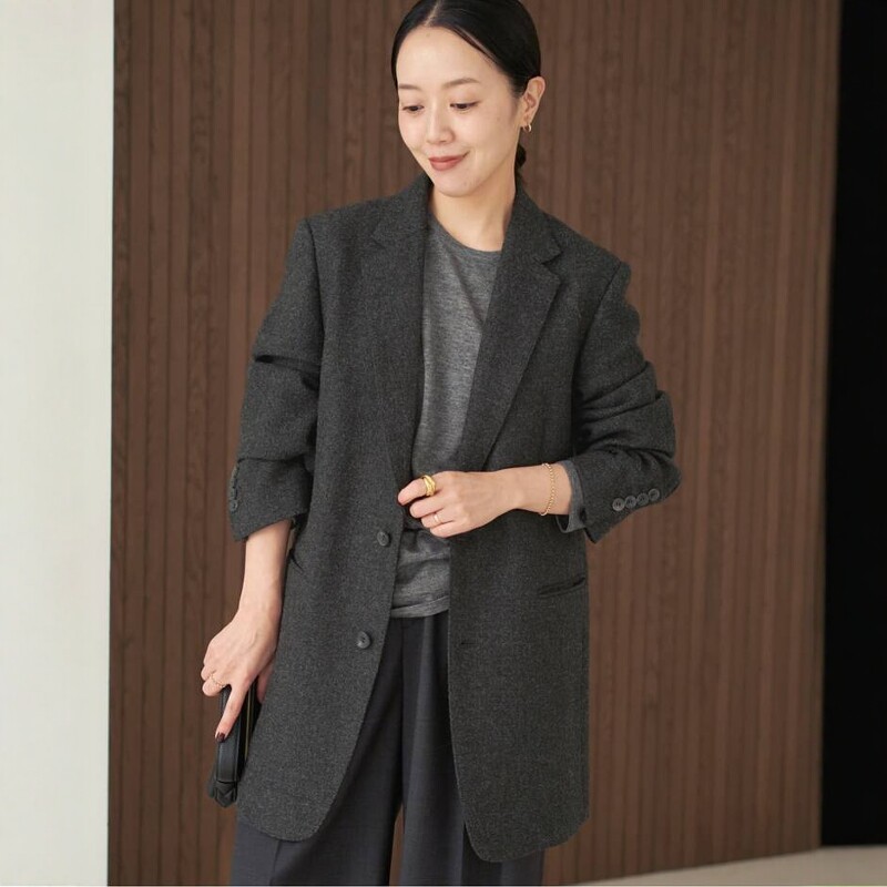 日代 Plage Big Tailored Jacket 25AW 日本制羊毛混西装夹克外套