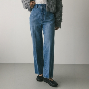 pressed Center denim 25AW 日代 百搭直筒休闲牛仔裤 STYLEMIXER