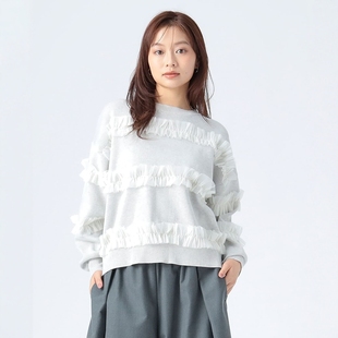 Tulle Line Pullover 日代 薄纱卫衣套头衫 HEART 26SS BEAMS