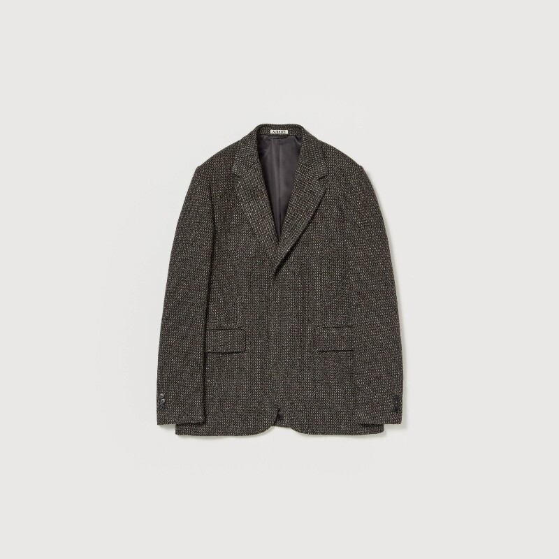 日代 AURALEE WOOL TWEED OVER JACKET 25AW 羊驼毛真丝西装外套