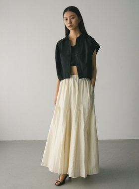 日代 STYLEMIXER Pintuck flared skirt 25SS 褶饰喇叭半身裙