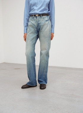 日代 AURALEE SELVEDGE FADED DENIM PANTS 25AW 复古重磅牛仔裤