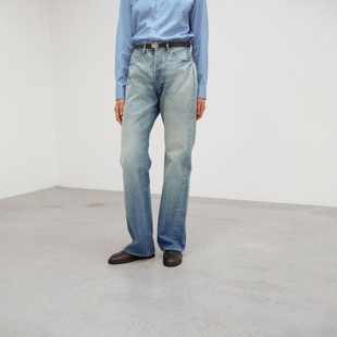 FADED DENIM PANTS 日代 复古重磅牛仔裤 SELVEDGE 25AW AURALEE