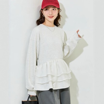 日代 FREAK'S STORE Sweatshirt Pullover 26SS 荷叶边抓绒套头衫