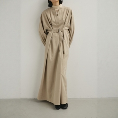 日代 STYLEMIXER Buckle belt dress 26SS 垂坠竖褶腰带连衣裙