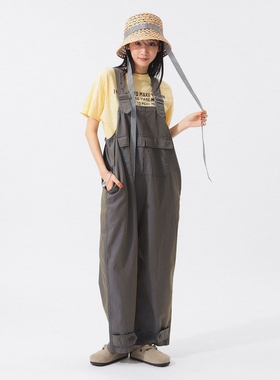 日代 BEAMS BOY Military Overalls 25SS 宽松口袋工装背带裤