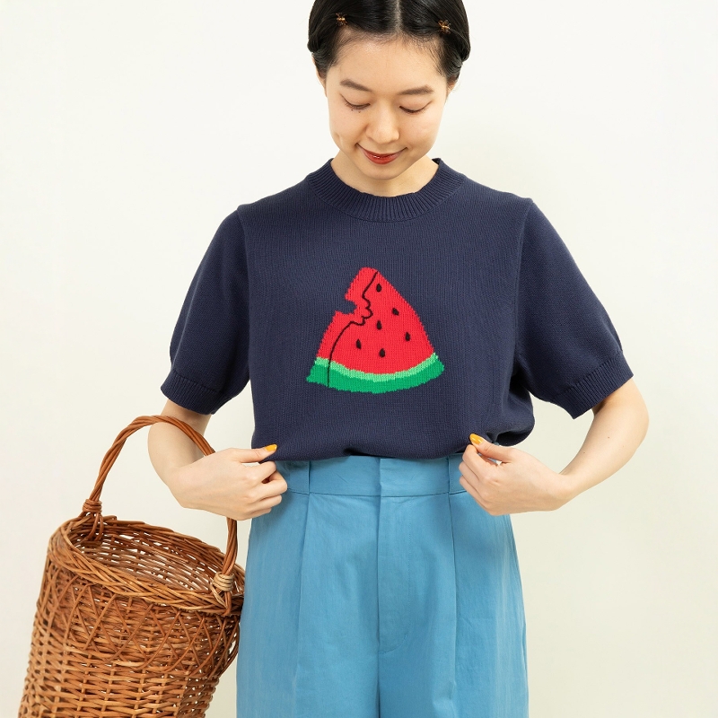 CHILDWOMAN西瓜短袖套头衫