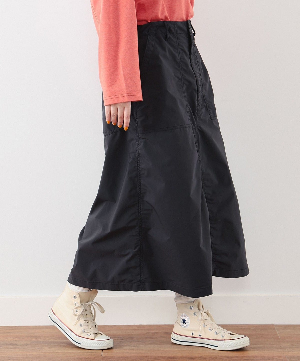 日代 BEAMS BOY Solotex Baker Skirt 24SS 休闲工装风半身裙