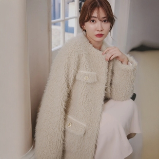 Faux Royal Fur Coat 甜美毛茸茸仿皮草外套 日代 25AW Herlipto