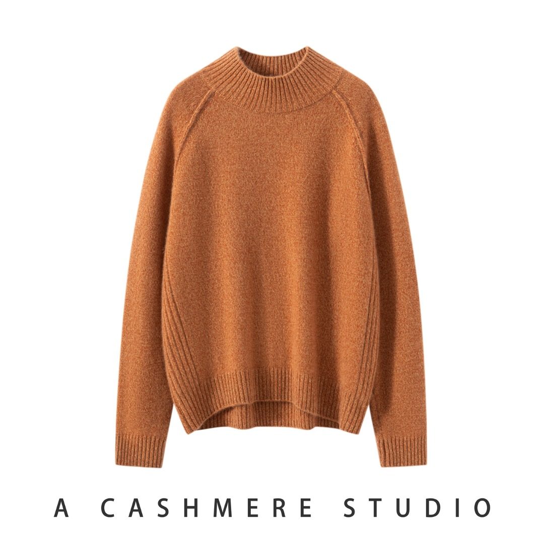 纯山羊绒花纱加厚加密半高领长袖女秋冬插肩袖毛衣打底衫,女装/女士精品,羊绒衫,淘宝优惠券,粉丝福利购,淘宝优惠卷