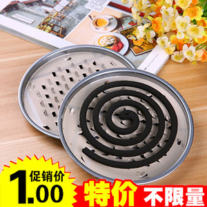 网格蚊香盘蚊香座蚊香托盘蚊香架 直径15.5cm 双层齿状夏季常备