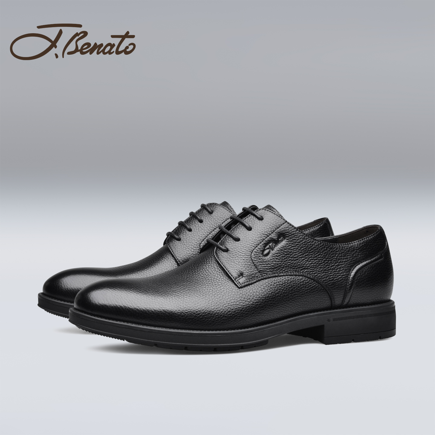 宾度男士真皮软底正装皮鞋