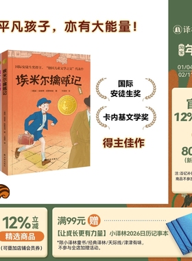 小译林国际大奖童书精选4册（全彩版）埃米尔擒贼记 两个小洛特国际安徒生奖卡内基文学奖得主讲述平凡小孩不凡能量限量赠阅读手册