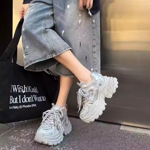 厚底增高休闲鞋 老爹鞋 时尚 百搭舒适休闲鞋 9530 2026年春季 女鞋 新款