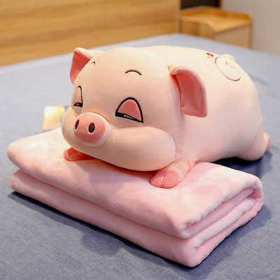 小猪软萌长抱枕女生睡觉夹腿枕头可爱床上趴着靠枕卧室飘窗靠垫枕