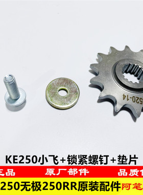 隆鑫LX250GS-3无极250RR KE250发动机原装副轴链轮小飞 螺钉垫片