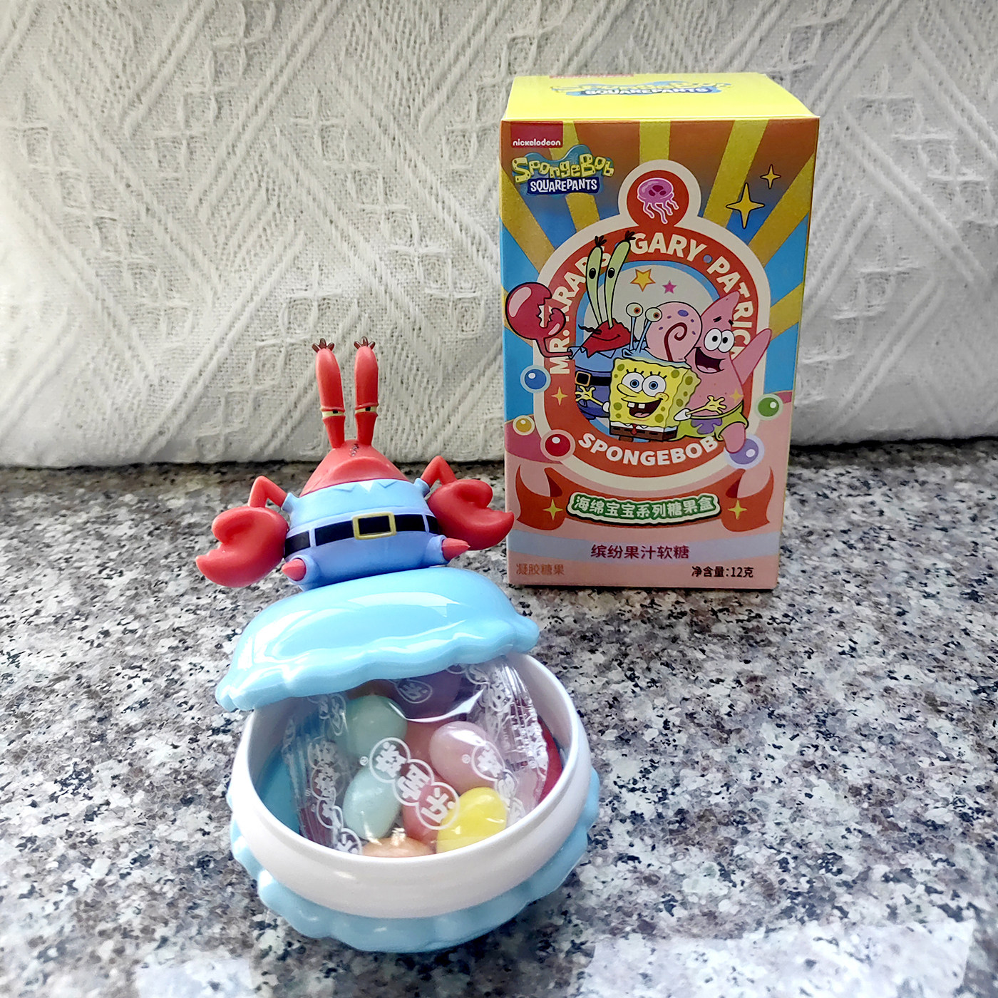 【现货】乐达学糖儿童糖果食玩海绵宝宝盲盒缤纷果汁软糖12g 周边