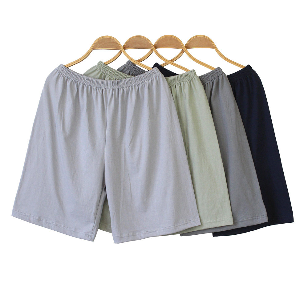 男士薄款宽松夏季家居短裤全棉
