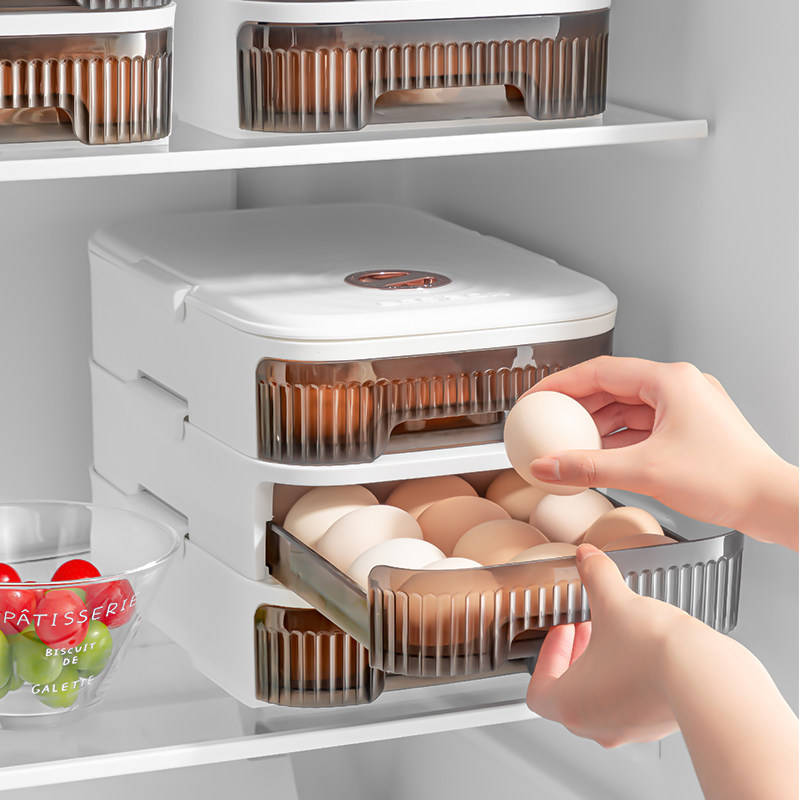 冰箱鸡蛋收纳盒食品级鸡蛋存放盒