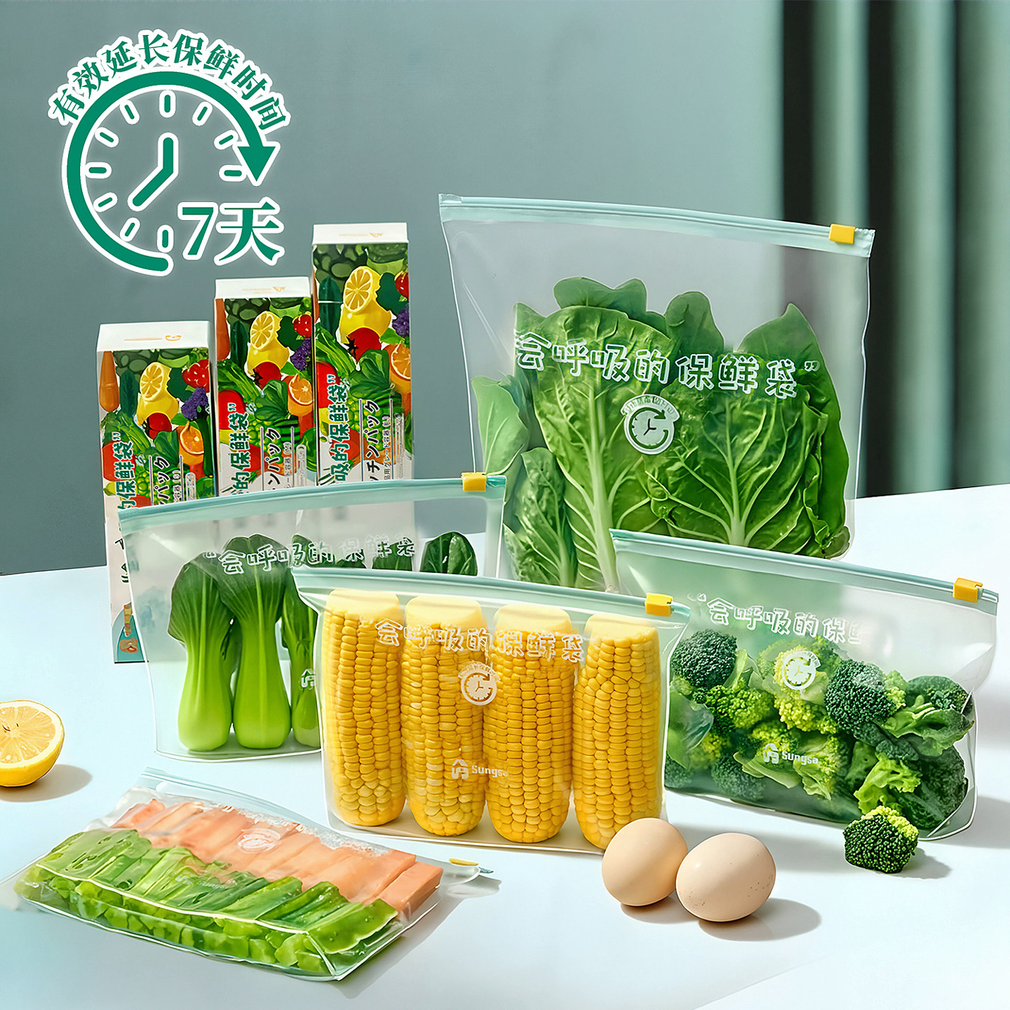 密封袋食品级家用冰箱冷冻专用米糠保鲜袋蔬菜水果延长保鲜收纳袋,餐饮具,保鲜袋,淘宝优惠券,粉丝福利购,淘宝优惠卷