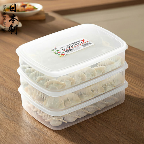 日本进口饺子盒食品级冷冻专用