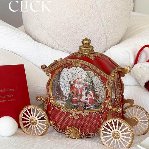 圣诞节礼物灯光水晶球音乐盒