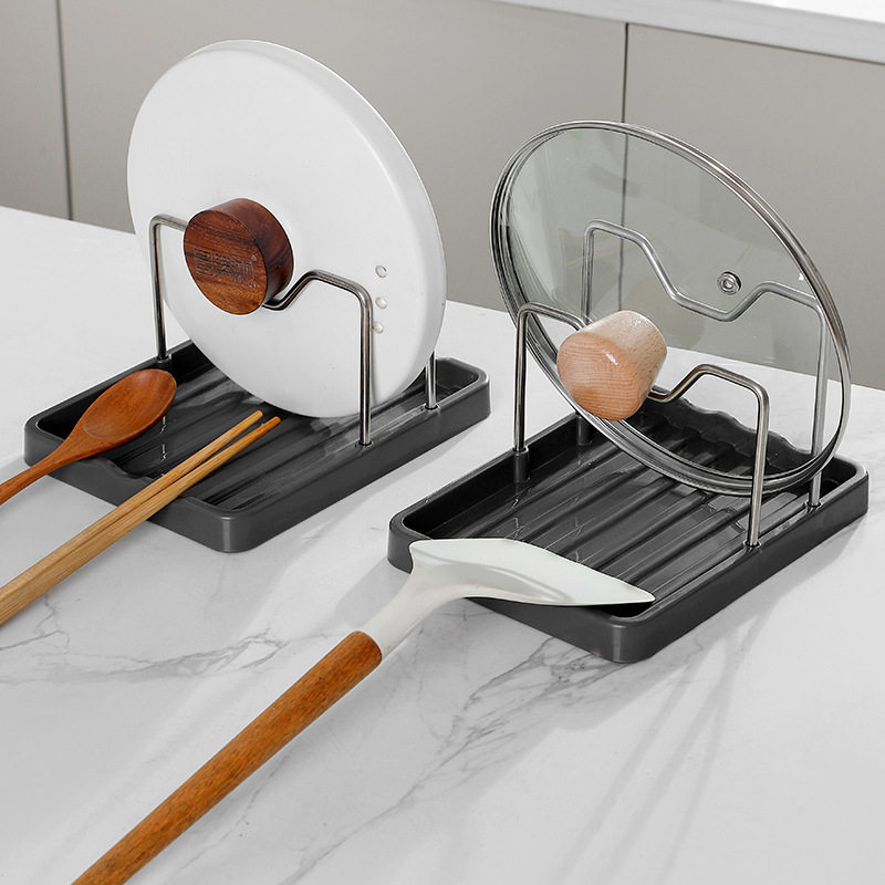 日式厨房台面锅盖架锅铲勺子铲子