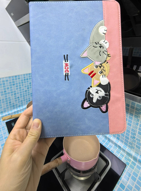 华为mtepad11保护套2023款11.5英寸matepadair荣耀平板x8pro平板电脑btk-w00卡通刺绣适用ELN-W09猫咪防摔壳