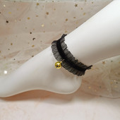 脚链铃铛同款 复古舞蹈道具花边声音清脆有声腰围绳女脚链手链铃铛