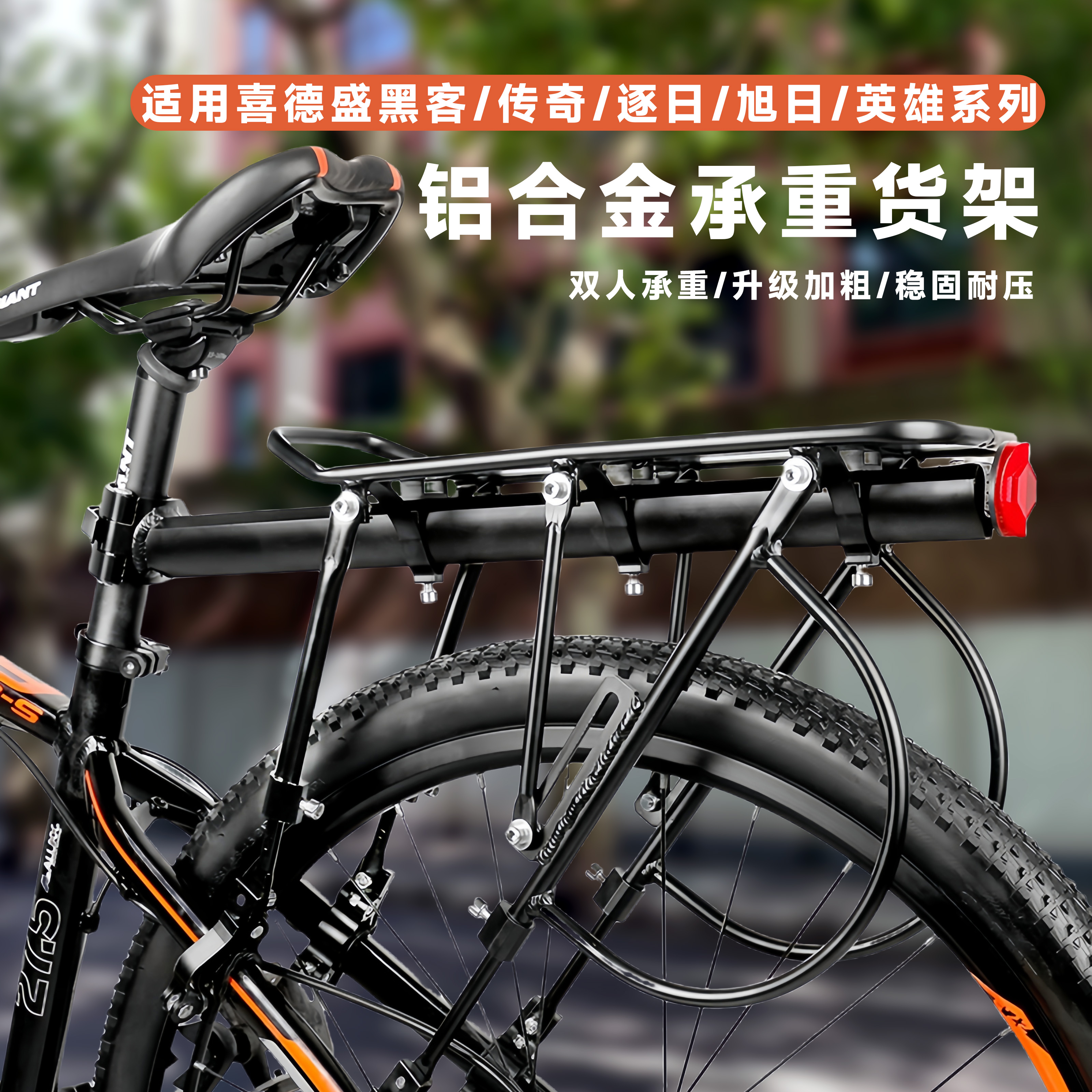 可载人山地自行车后货架升级加粗