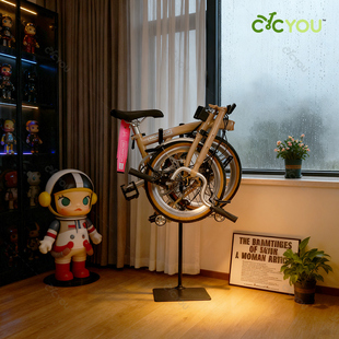 适用于小布折叠自行车收纳停车架落地悬立式 挂架折叠车收纳架 停式