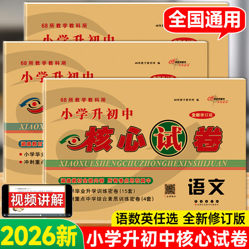 2026小学初中核心试卷语文