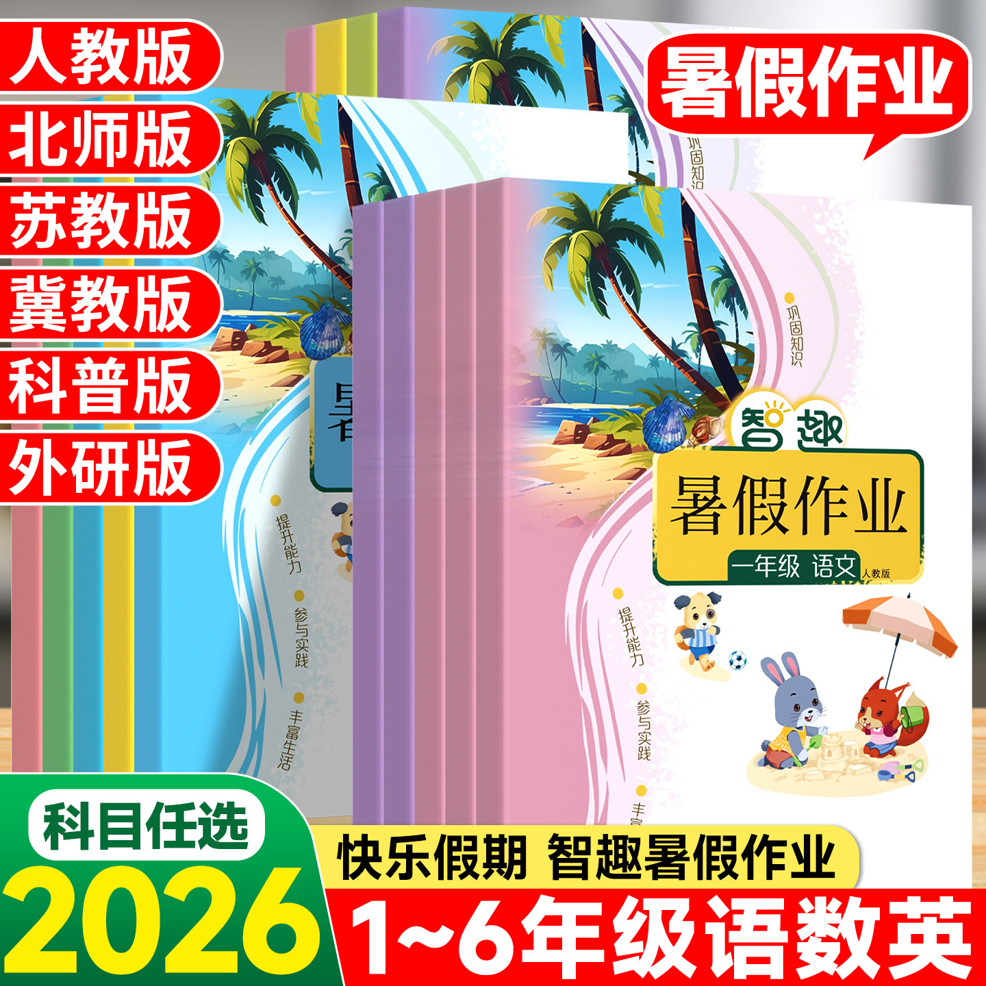 2026秋小学智趣暑假作业一年级二年级三年级四年级五年级六年级下册暑假衔接期末复习语文数学英语全套人教版苏教北师冀教外研科普 - 实物图