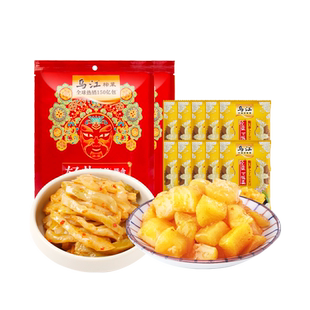 微辣榨菜丝30g*10袋*2+脆口榨菜芯22g*10袋散袋