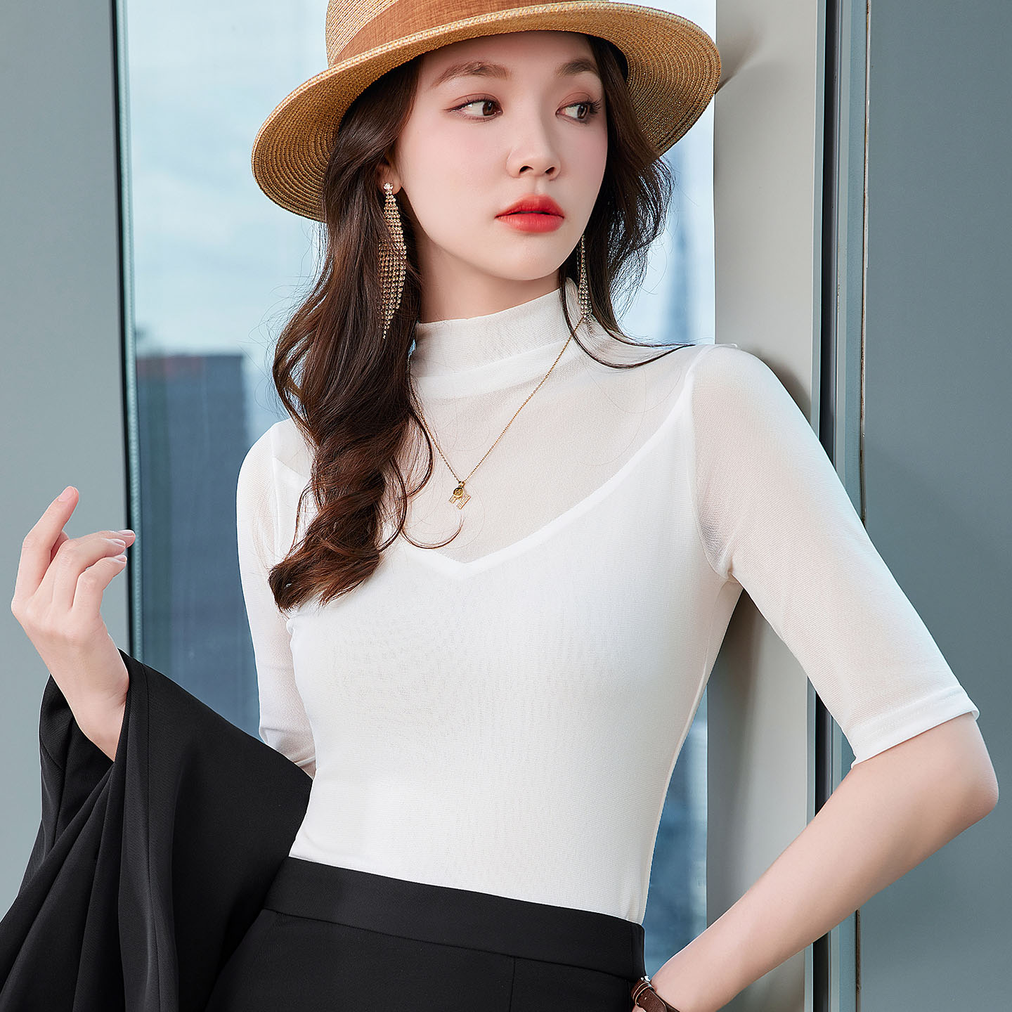 2025秋季新款时尚百搭显瘦T恤