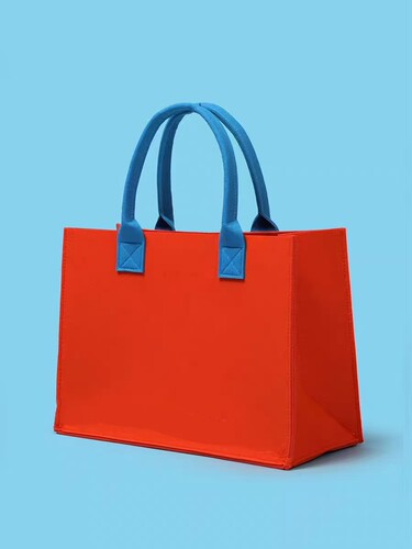 高级拼色毛毡包加厚秒发