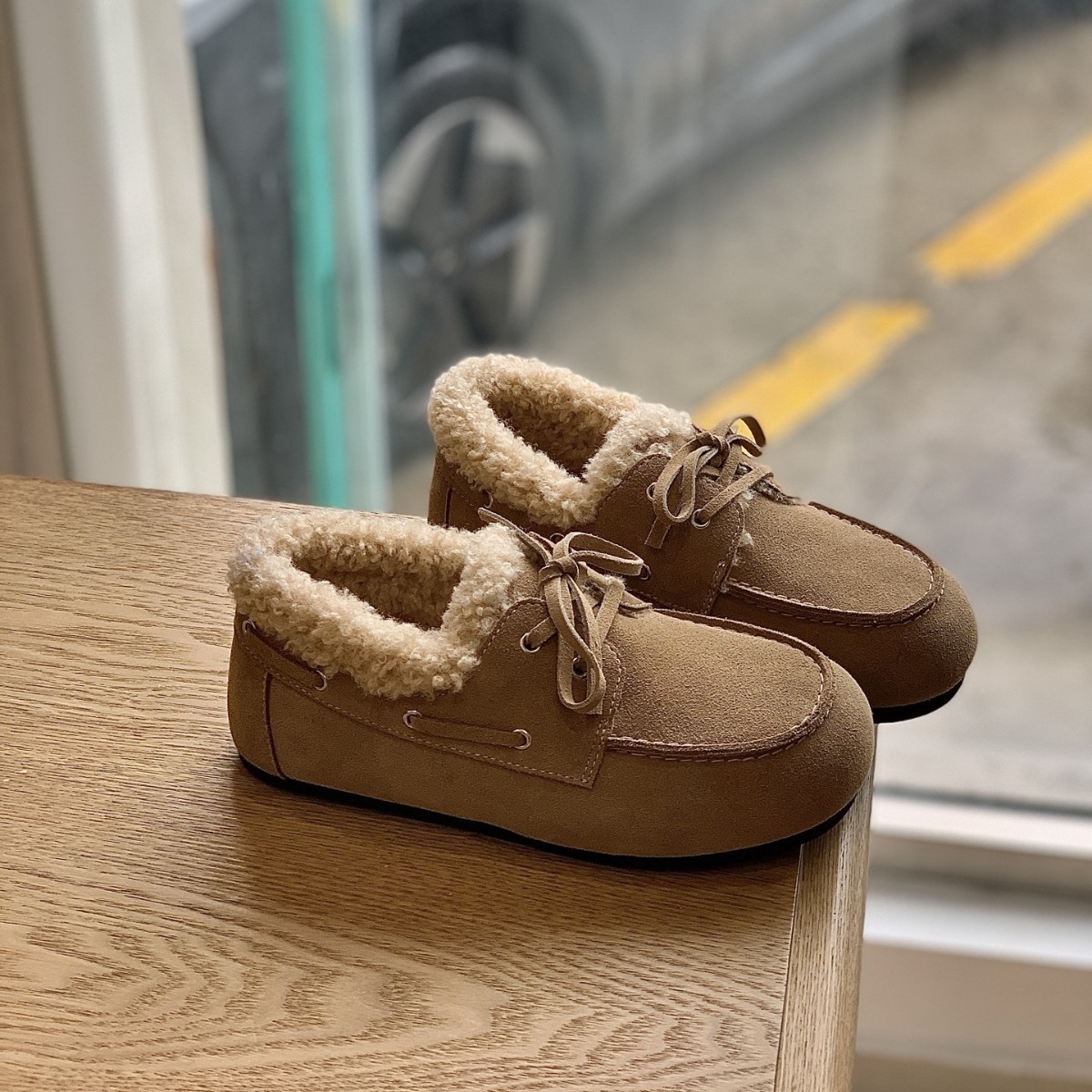 复古勃肯鞋女2025冬季新款厚底加绒加厚休闲保暖棉鞋羊羔毛小皮鞋