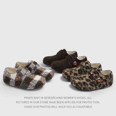 软糯小土豆~2025秋冬新款内增高3CM毛毛鞋加绒玛丽珍勃肯厚底棉鞋