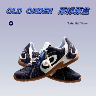 OLDORDER-涡轮Lite-蓝调时刻Blue Hour 海军蓝色德训鞋薄底鞋男女