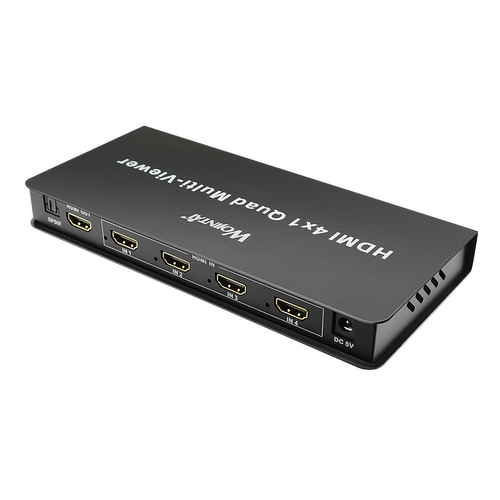 HDMI画面分割器4进1出 电脑无缝同步切换器HDMI4口分屏器多开神器