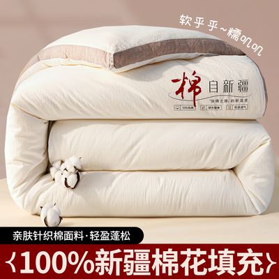 2026热卖新疆棉花被子芯200x230cm全棉a类母婴级5冬厚春秋被单人1