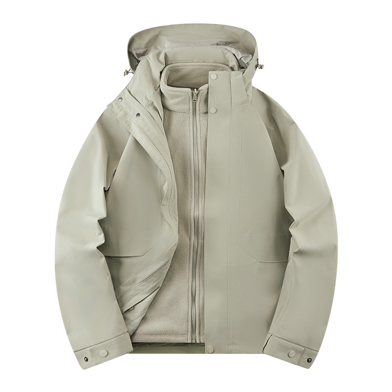 冲锋衣定制工作服防风外套印logo三合一秋冬企业公司工衣加绒刺绣